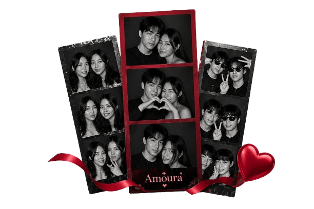 AmoreFrame romantic virtual photobooth preview